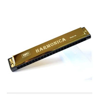 Gold 24 Holes Harmonica New For Beginners Musical Instruments