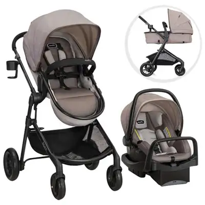 Evenflo Pivot Modular Travel System -Tan -new, unused in box, View more