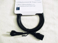 AC Power Cables for Computers + Extension Cords New