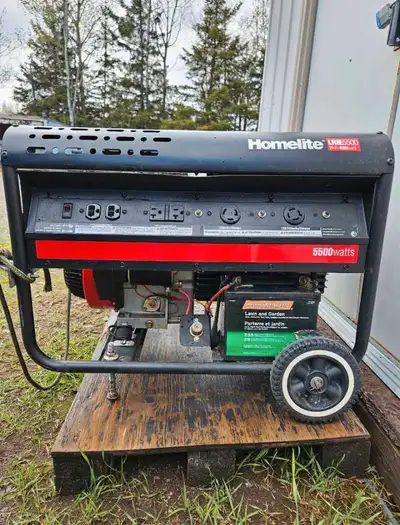11hp 5500 watts Electric start Rarely used, in excellent condition! Selling for my neighbor.