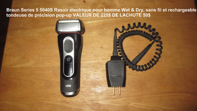 Braun Series 5 5040S Rasoir électrique pour homme Wet & Dry, san dans Santé et besoins spéciaux  à Laurentides