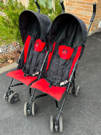 Foldable double stroller