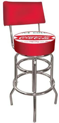 Trademark Vintage Coca-Cola Coke Ice Cold Design 40" Bar Stool