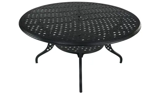 OUTDOOR PATIO FURNITURE 60" ROUND CAST ALUMINM DINING TABLE in Patio & Garden Furniture in Oakville / Halton Region - Image 2