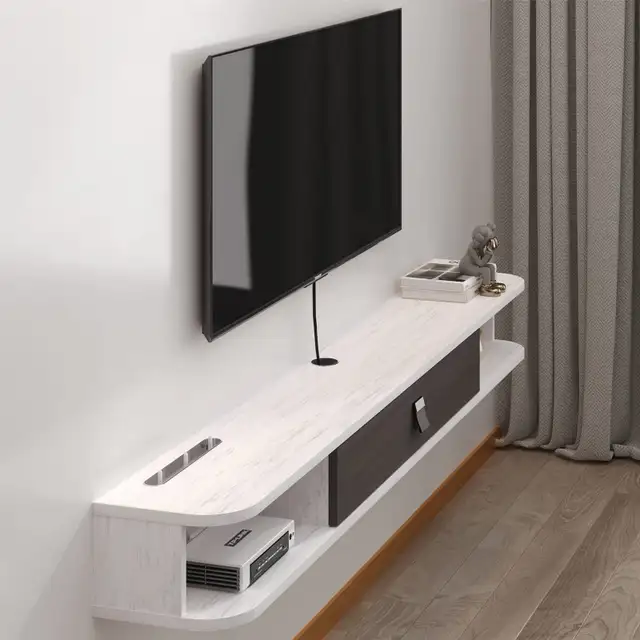 Floating TV Unit, 55'' Wall Mounted TV Cabinet in TV Tables & Entertainment Units in Markham / York Region - Image 3
