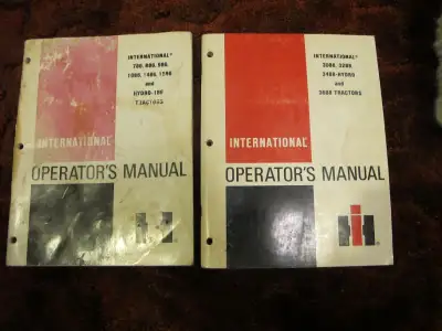 IHC Tractor Operators Manuals 786-1586, 3088-3688, View more