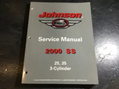2000 Johnson SS 25 & 35 HP Outboards Service Manual #787068, View more