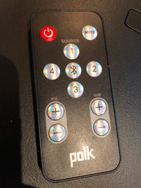 Polk Audio Surroundbar 9500BT Subwoofer and Remote
