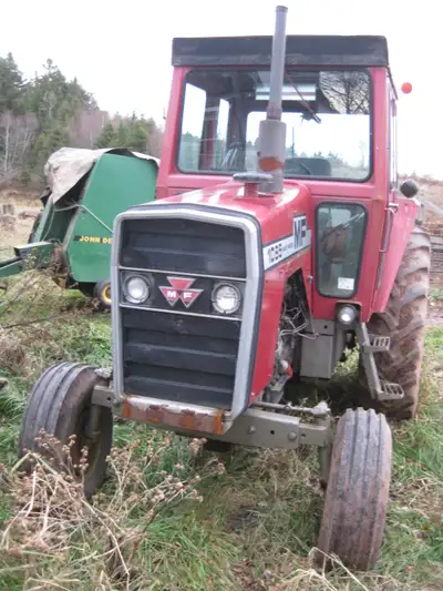 Mf 1085 tractor with factory ROPS cab. is 80 pto hp, Has great engine and trans. Runs good. Sheet me...