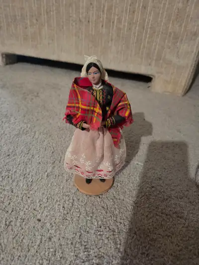 Vintage Cepelia Kraków Traditional Handmade Folk Doll, 7" H, View more