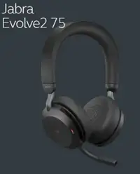 Jabra Evolve2 75-USB-C MS Stereo Noise-Isolating Headset - Black