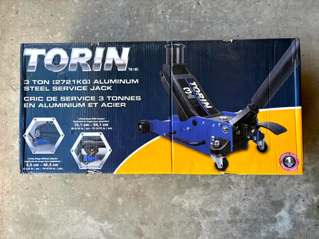 Torin 3 ton aluminum steel service jack
