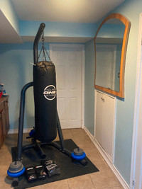 Round one Punching bag with stand and boxing gloves