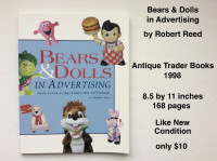 Bears & Dolls In Advertising - by Robert Reed - like new ($10)