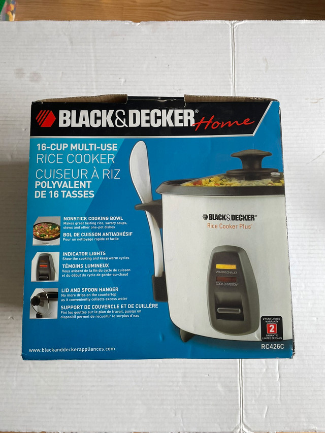 Black & Decker 16 cup multi use rice cooker - model RC426C  in Other in Mississauga / Peel Region