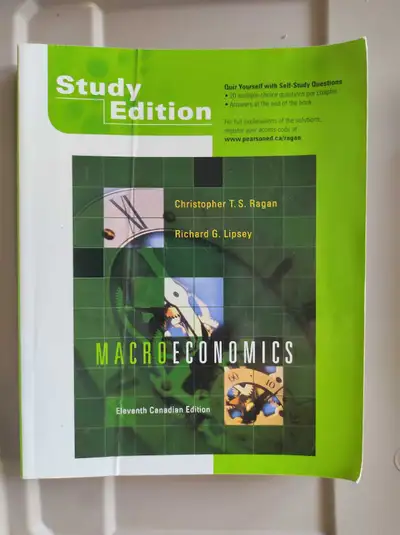 I am selling a used copy of Macroeconomics, Eleventh Canadian Edition by Christopher T.S. Ragan and...