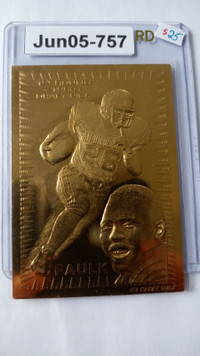 1994 23KT GOLD #'d Marshall Faulk HOF ROOKIE Indianapolis Colts