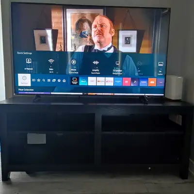  samsung 55 q60a inch tv qled with tv table, View more