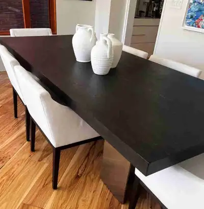 Restoration hardware dining set & 6 chairs, View more