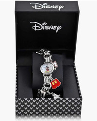 Disney Mother of pearl Dial Mickey Watch Charm Bracelet.