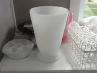 vase blanc 21 cm de hauteur