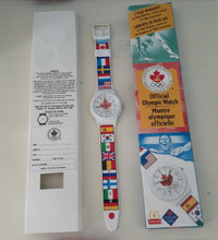 McDonald's White 1996 Atlanta Summer Olympics PVC Watch - works!