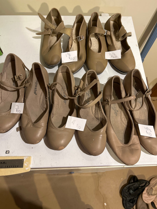 Beige tap shoes in Clothing in Lethbridge