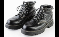 Mens Leather Roots Boots Size 9