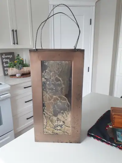 Handcrafted Copper Metal Shopping Bag Decor, View more