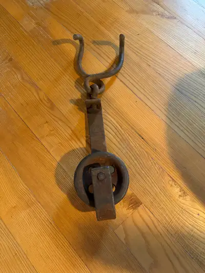 Antique  vintage pulley very cool, View more