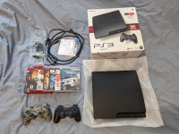 USED - Playstation 3 160GB, 2 controllers, games included