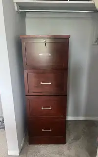 Cabinet - four drawer solid wood 