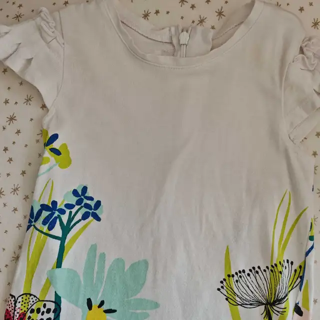 CatiminiGirls White Floral Print Dress in Clothing - 4T in Mississauga / Peel Region - Image 11