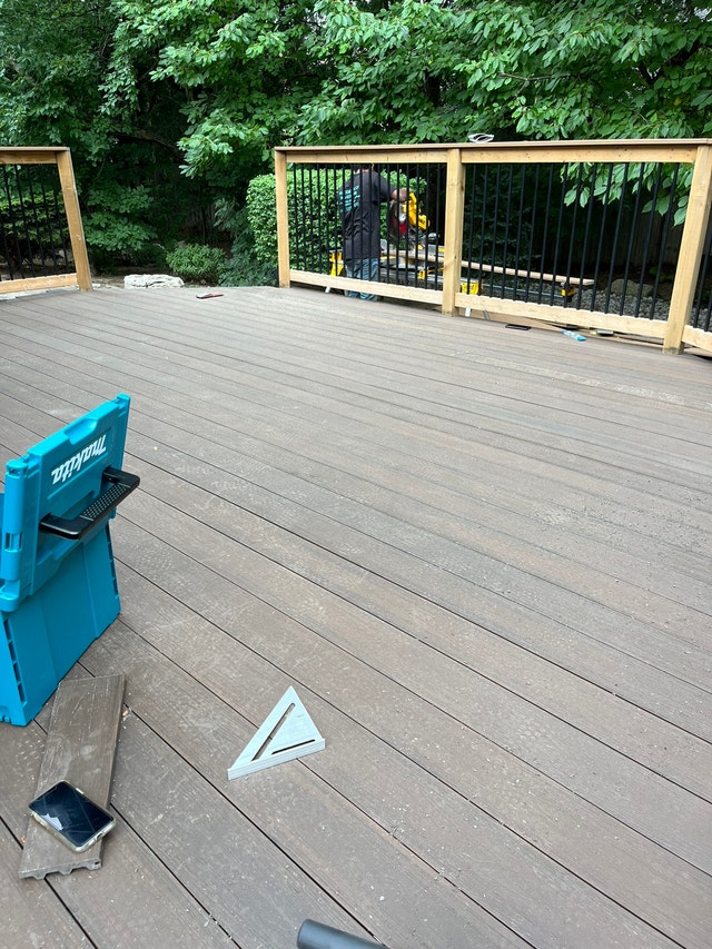Decks, patios, composite, ipe, sand and stain Fence, Deck, Railing