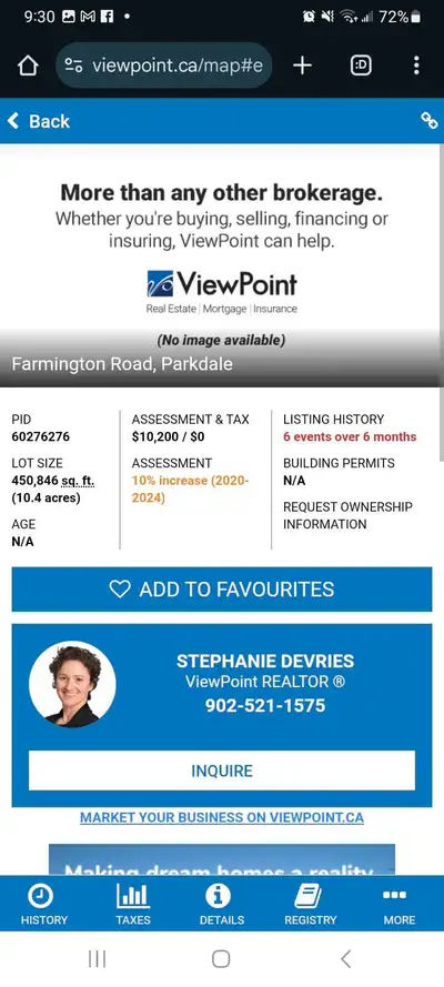 Frontage on Farmington road, mature forest and a few acres of cleared hayfield along road $65000