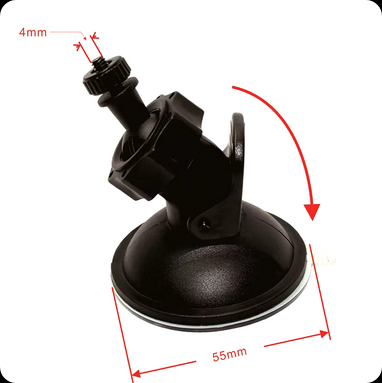 Dash Cam Mount 4mm / 0.16in (4/25in), View more