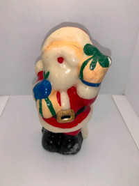 Christmas Santa Claus Vintage Wax Candle - Unused, 5in tall