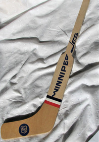 Winnipeg Jets Wooden Goalie Stick Miniature 1990's, Hard to Find