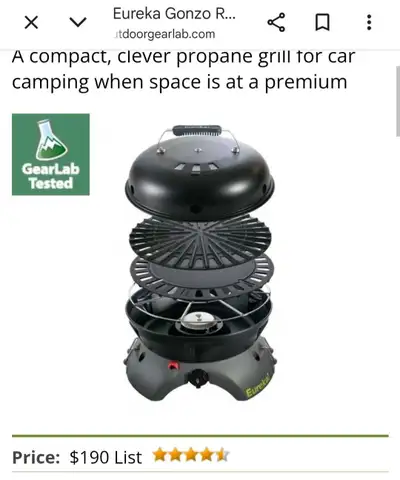 Eureka gonzo grill, View more