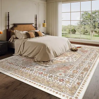 zesthome 9x12 Area Rug Large Washable Low Pile Stain Resistant, View more