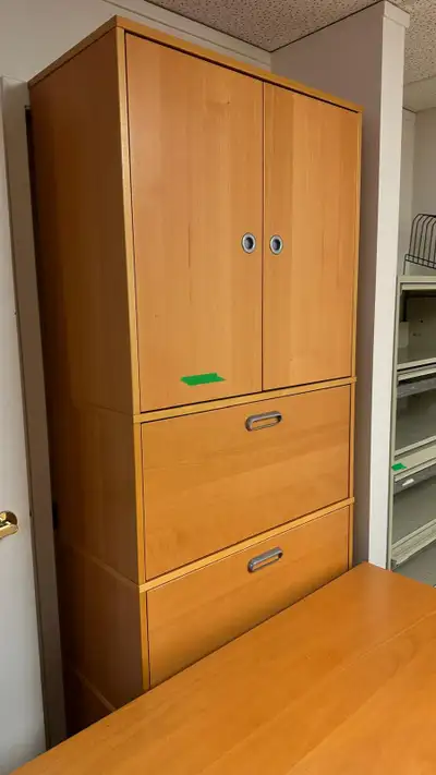 MOVING!!! IKEA Tall 2-Door Cabinet with 3 File Drawers, View more