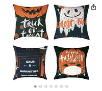 SIGOODS Halloween Throw Pillow Case Cushion Cover Trick or Treat