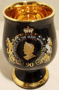 Vintage Queen Mother's 90th Birthday Commemorative