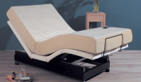 High End Twin Electric bed w/ Wheels w/Remote and Mattress