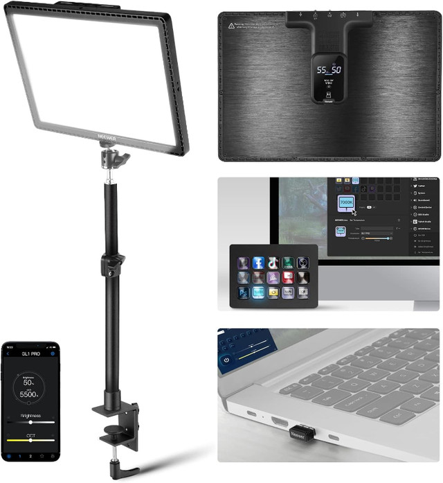 NEEWER GL1 PRO 15.5" Key Light Streaming Light, Video Light with in General Electronics in Calgary - Image 2