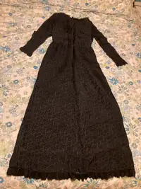 Handmade long black dress
