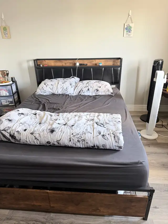Bed frame and mattress  in Beds & Mattresses in Kitchener / Waterloo - Image 3