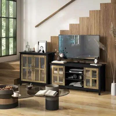 TV Stand for TVs up to 55 Inches, TV Cabinet with Adjustable She, View more