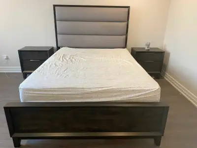 Queen Size Bed with 2 Night tables, View more