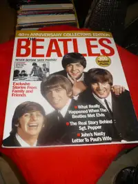The Beatles lot no 10 magazines, Acoustic Guitar, 40th, 16th...